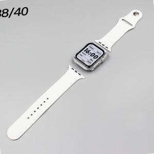 밴드 사과워치 실리콘 스트랩 38 40mm-화이트용품 시계줄 마트 트랩 손목 악세사리
