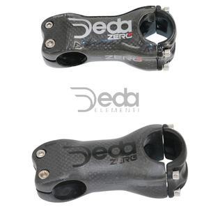 자전거 스템 로드 3K 카본 DEDA ZERO 2 광택 흰색/매트 블랙 도로/MTB 6/17도 핸들 바 부품