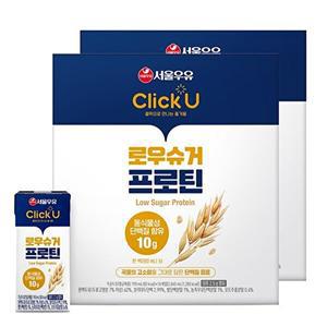 [T]서울우유 클릭유 로우슈거프로틴 190mlx32개