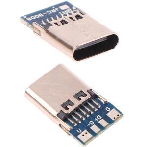 510Pcs USB3.1 유형 C 남성여성 커넥터 잭 테일 USB 남성 플러그 전기 터미널 용접 DIY 데이터 케이블 지원