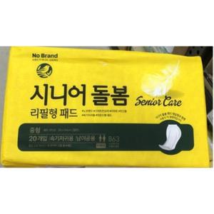 노브랜드 시니어돌봄 리필형패드 일반 성인용 기저귀 20p x2개