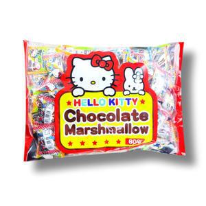 헬로키티마쉬멜로우 초콜릿마쉬멜로우 1봉지 80개입 헬로키티 키티 마시멜로우 초콜릿맛마쉬멜로우
