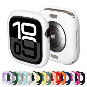 Apple Watch 10 용 케이스 46mm 액세서리 충격 방지 보호용 부드러운 실리콘 범퍼 쉘 커버 iwatch Series