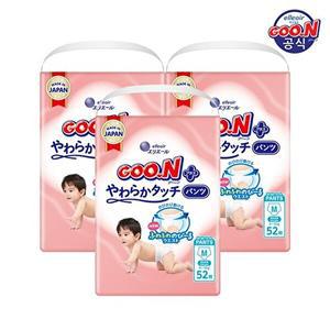 [군 기저귀] 플러스 소프트터치 팬티 중형(M) 52P x 3팩
