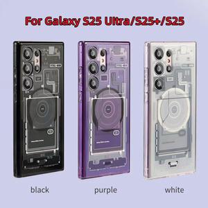 Spigen Samsung Galaxy S24 S25 Ultra S25 /S24 Magsafe 커버 지원 무선 충전 Capa 용 마그네틱 울트라 하이브리드 Magfit 케이스