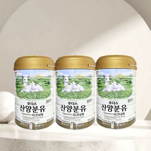 일동 후디스 산양 분유 시그니처 1단계 6개월까지 800g 3개