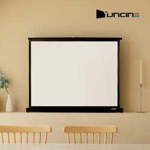 윤씨네 16:9 매트원단 유압식 휴대용 가정용 캠핑용 테이블용 빔스크린 40인치 Y-T