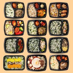 굿스푼 도시락 나물 비빔밥 12팩 맛있는 밥 반찬 건강한 영양 관리 음식 간편 식단