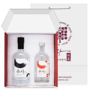 예산사과와인 추사백세트_25도375ml, 40도500ml 각1병