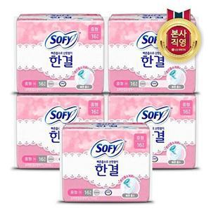 [LG생활건강]쏘피 한결 울트라슬림 중형 16P 5개(총 80입)