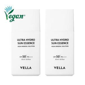 [신세계라이브쇼핑][비건 선크림]벨라 끈적임없는 촉촉한 하이드로 선에센스 30ml 2개