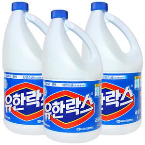 유한양행 유한락스 레귤러 4L 3개