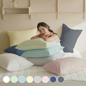 아망떼 포휴즈 시어서커 리플 피그먼트 겹베개커버50x70 8color