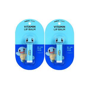 온더바디 벨먼 포켓몬 모이스춰샤인 립밤, 꼬부기그린, 4.5g, 2개