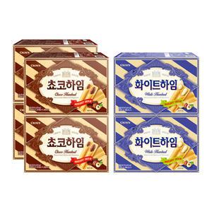 크라운 초코하임, 142g, 4개 + 화이트하임, 142g, 2개