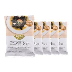 [신세계몰]이지밥 간편 즉석국 곤드레된장국 18g x 5개입 블럭국