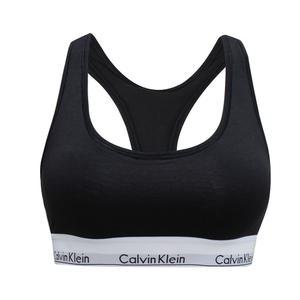 CK 캘빈클라인 모던 코튼 AF 레이서백 노패드 브라렛 여성 언더웨어 브라 블랙 F3785-001