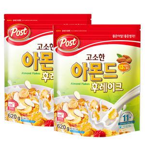 포스트 고소한 아몬드 후레이크 620g x2개 / 시리얼