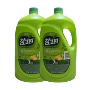 [신세계몰]기름기제거 참그린 주방세제 녹차뽀드득 3L 2개