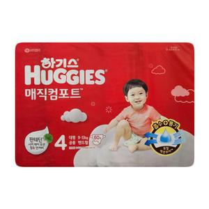 2024 하기스 매직컴포트 밴드형 기저귀 대형 4단계 남여공용 60p X 1팩