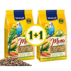 [하프클럽/올펫몰](1+1)비타크래프트 프리미엄 메뉴 잉꼬 앵무 사료 1kg
