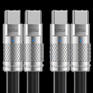 펠몬 120W 초고속 C to C 충전케이블, 2m, 블랙