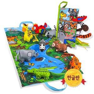 한글영어판 졸리베이비 헝겊책 플레이매트 정글_촉감놀이, 초점책 _12564