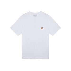남녀공용 스피디 폭스 패치 콤포트 반팔티셔츠 화이트 MM00125KJ0008-P100