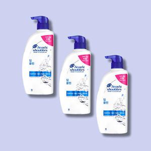 헤드앤숄더 딥 클린 샴푸 850ml 3개 두피 가려움 유분 비듬