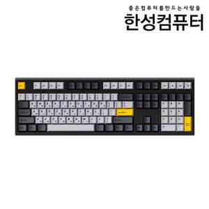 한성컴퓨터 GK707SE OfficeMaster 기계식 스페이스 블랙 (JAM 저소음 적축) 유선 키보드 풀배열 108키