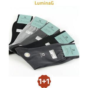 1+1 루미나G 남자 칼로로시 여름 양말 시원하고 얇은 실키 장목 정장 신사 양말세트 5켤레