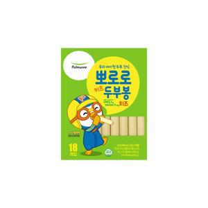풀무원 뽀로로 키즈 두부봉 치즈 28g 18개 어린이간식 두부간식 영양간식