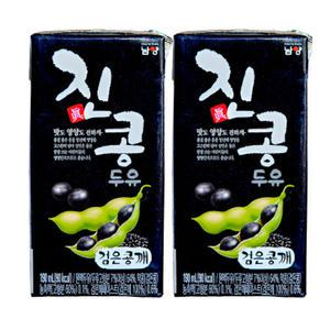 남양 진콩 검은콩깨 두유 190ml 72팩(24팩x3박스) 팩두유