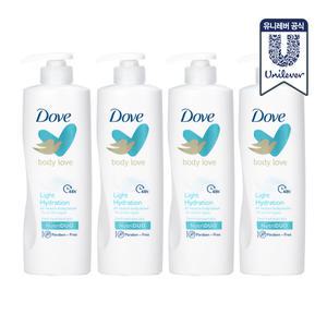 도브 바디러브 바디로션 라이트 하이드레이션 400ml 4개