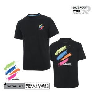 라이더 RYDER 2025RC-3 코튼라이크 남여공용 반팔티셔츠 배드민턴 복 탁구 스쿼시 스포츠의류 2025RC-3