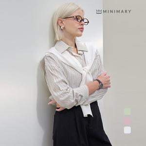 [미니마리] 소프트숄라인셔츠 (MMA1BL05)