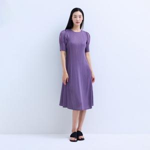 퍼프 슬리브 플레어 원피스_EPOPS025001