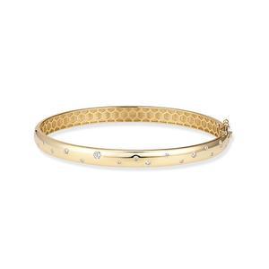 14k 플래닛 랩 다이아몬드 뱅글 팔찌_약16cm
