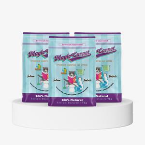 매직카펫 고양이모래 굵은입자 무향 7kg X 3개