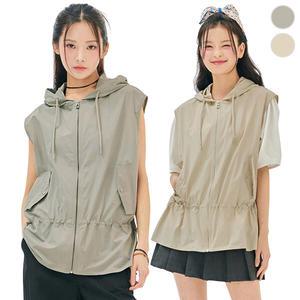 [체이스컬트] Loose-Fit 후드 VEST/2Color
