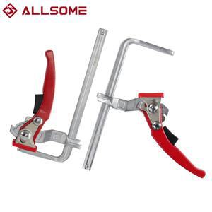 Allsome 2PCS 160x60mm 퀵 가이드 레일 클램프 목수 F 및 시스템 용 핸드 툴