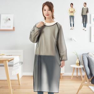 원피스형 TPU 방수 긴소매앞치마 기본형 주방 작업 90CM 100CM 가죽앞치마