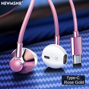 C & 3.5mm HIFI 스테레오 유선 이어폰 마이크 버드 중저음 형 헤드폰 삼성 호환 용 소음 감소 게이머 헤드