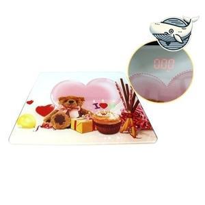 [기타]슬림 귀여운 곰돌이 전자체중계 부드러운 디자인 (WFH973U)