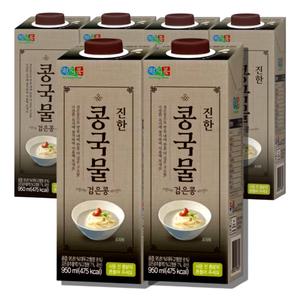 간단요리사 진한 콩국물 검은콩 950ml 6개