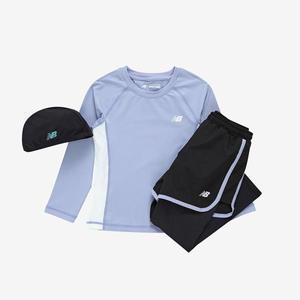 [롯데백화점]뉴발란스 ESSENTIAL_여아 래쉬가드 레깅스 세트 (NK9RF2101G)
