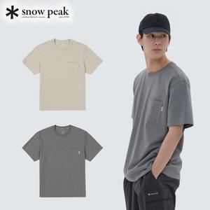 [롯데백화점]스노우피크 [최초가:59,000원] 고밀도 코튼 반팔 티셔츠 S24MMFTS02 피크캠핑