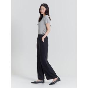 [지센]FIT SHEN 쿨 와이드 밴딩 슬랙스 LOPTP401 BK_P390684096