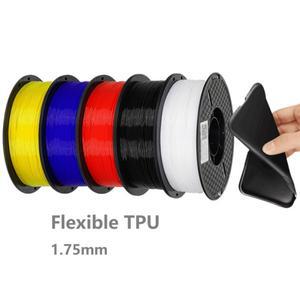 TPU 3D 프린터 필라멘트, 투명 블랙, 부드러운 레인보우 250g, 1kg 스풀, 1.75mm, 95A