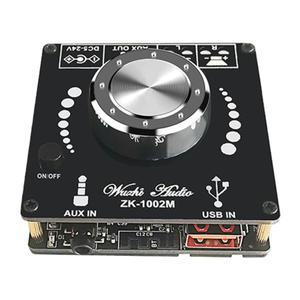 ZK-1002M 2x100W HIFI 오디오 전력 증폭기 보드 스테레오 블루투스 호환 앰프